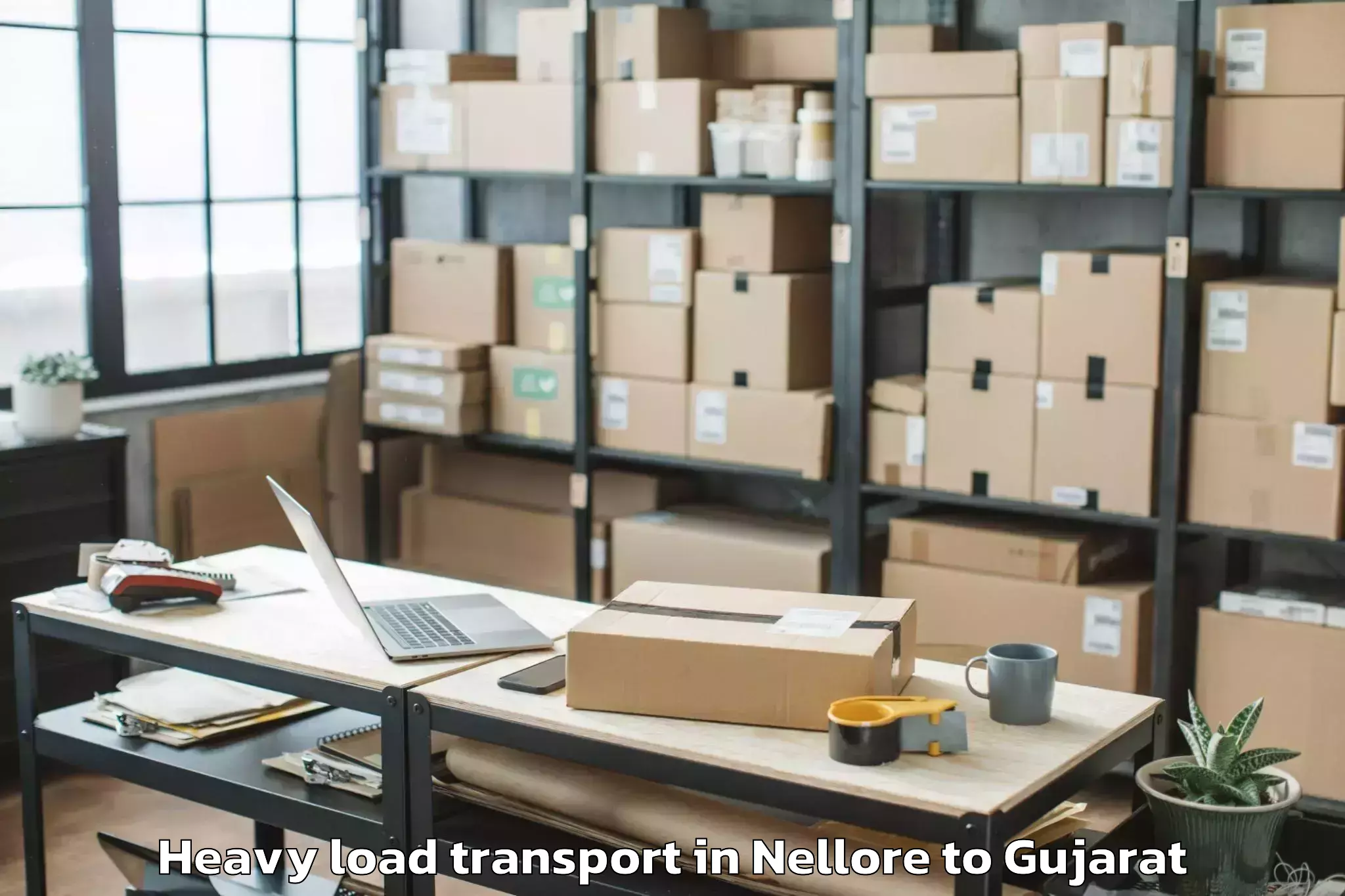 Book Nellore to Salaya Heavy Load Transport Online